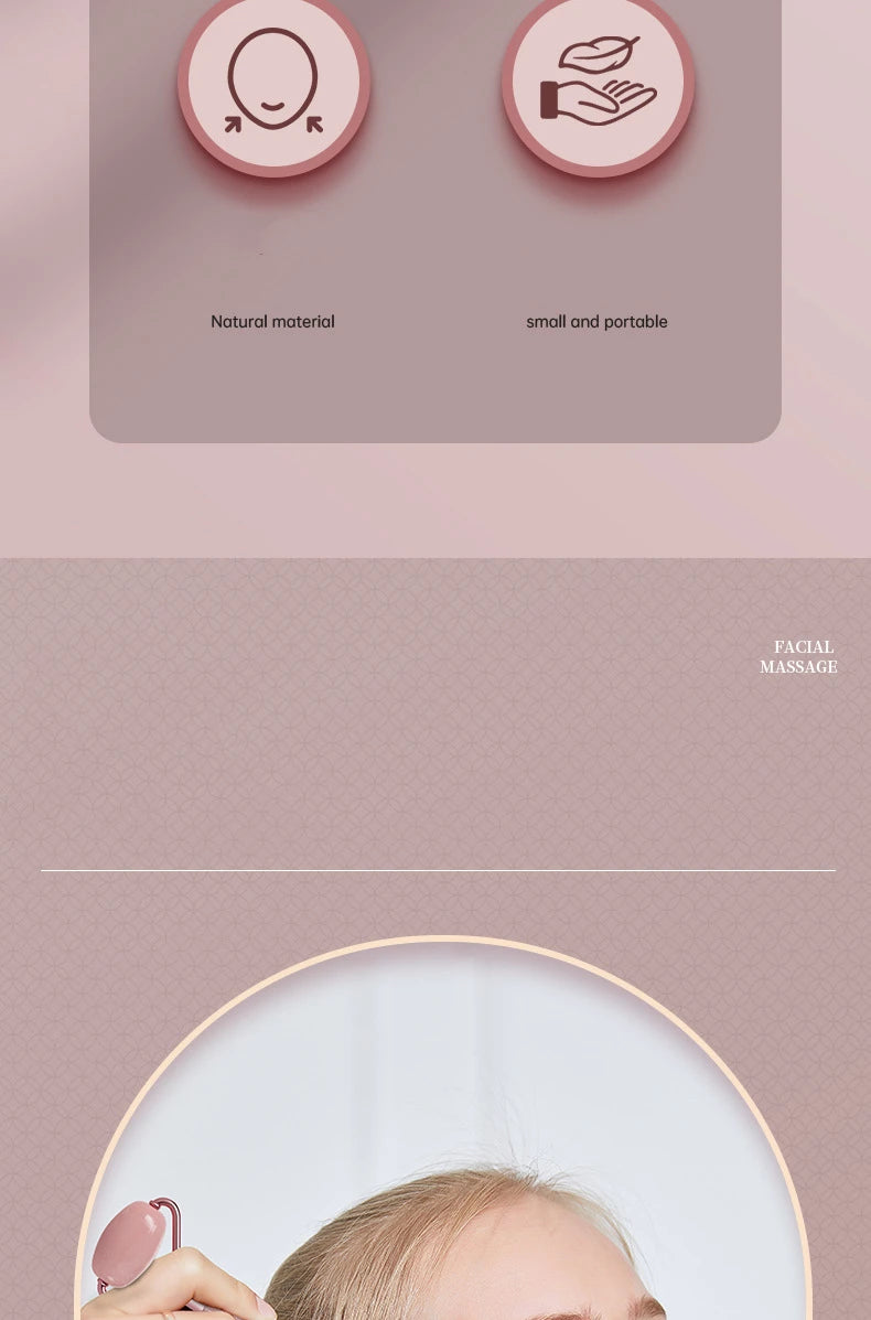 2pcs/set Face Spa Neck Massager For Face Roller Gua Sha Scraper Board Lift Up Wrinkle Remover Eye Care Resin Guasha Set